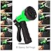 IBeaty Lightweight 100ft Expandable Garden Hose Magic Flexible Water Hose with 3/4Inch Solid Brass Ends 8 Position Spray Nozzle Green