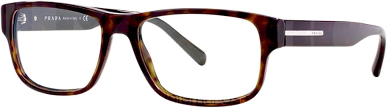 Amazon.com: Prada Eyeglasses PR23RV 2AU1O1 Havana 56 17 145: Clothing