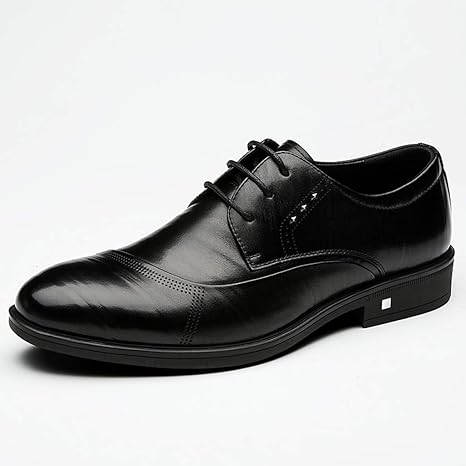 Amazon Co Jp 秋の新メンズシューズビジネスドレスシューズメンズレザー指導結婚式の靴メンズトレンドイングランドシューズメンズ 色 黒 サイズ さいず 38 ホーム キッチン
