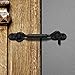 2 Pack Cabin Hook Door Latch – Hook and Eye Latch Lock for Sliding Barn/Swivel Window Shutters/Home/Bedroom/Gate/Shed/Closet/Rustic/Garage Heavy Duty Metal Design with Mounting Screws（4 Inch）