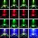 SUNY Party Stage Lights, Sound Activated Music Laser Projector 128 Combinations 5 Lens Gobos Laser Lighting Blue LED Remote Stage Lighting Red Green DJ Live Light Show Disco Party Dance Home Holiday