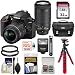Nikon D3500 Digital SLR Camera & 18-55mm VR & 70-300mm DX AF-P Lenses with 32GB Card + Case + Flash + Tripod + Kit