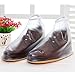 BenRan Rain Shoe Covers Shoes Overshoes Boot Gear Zippered Shoes for Men and Women (White, 32.5cm)