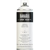 Liquitex Professional Spray Paint, 12-oz (400ml), Titanium White | Low Odor, Fine Art Pigments, Water-Based, Surface Versatile, Studio &amp; Outdoor Use, Durable &amp; Permanent, Matte Finish