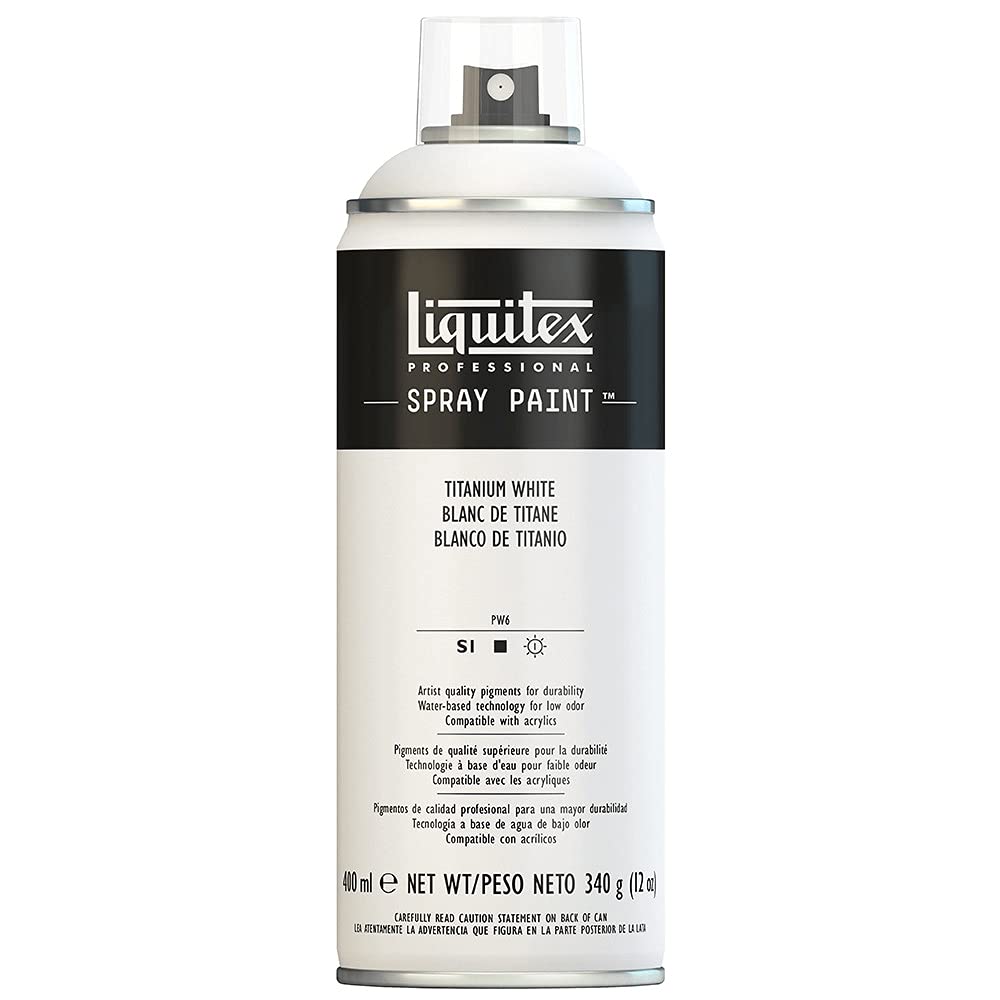 Liquitex 4450432 Professional Spray Paint, Titanium White, 400 ml (Pack of 1)