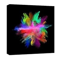 Canvas Wall Art Colorful Powder Canvas Prints Home Artwork Decoration for Living Room,Bedroom - 12x12 inches