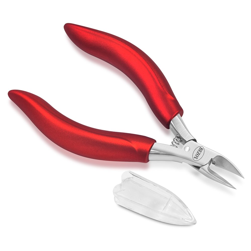 Photo 1 of BEZOX Ingrown Nail Clippers - Precision Thick Toenail Clipper for Ingrown and Curly Nails, Comfort Grip Fingernail Clipper, Ergonomic Handle Toenail Scissors for Seniors