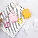 Joyleop Yellow Bear Case for Airpods 1&2 Cute Animal Design Silicone 3D Funny Cartoon for Airpod Cover Soft Kawaii Fun Carabiner Unique Cases for Girls Kids Teens Boys Women Air pods