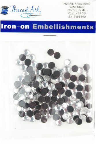 SS30 (6.5mm) Crystal Hot Fix Rhinestones 1 Gross (144 stones/pkg) Hotfix Rhinestones - 32 Colors and 4 sizes available