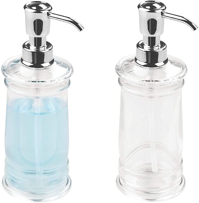 mDesign Modern Plastic Refillable Liquid Soap Dispenser
