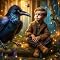 Livro o menino e o corvo encantado : encante-se com Elias em uma linda aventura