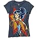 Wonder Woman in Star Girls' Licensed Short Sleeve Crew Neck Graphic T-Shirt