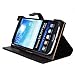 Kroo Universal 6-Inch Smartphone Cover / Phablet Case with Stand, Pearl Black