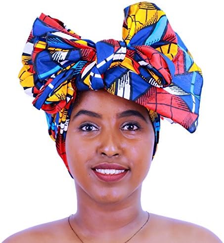 FANS FACE Traditional African Headwrap Headtie Nigerian Scarf Headwear Lots Colors Available