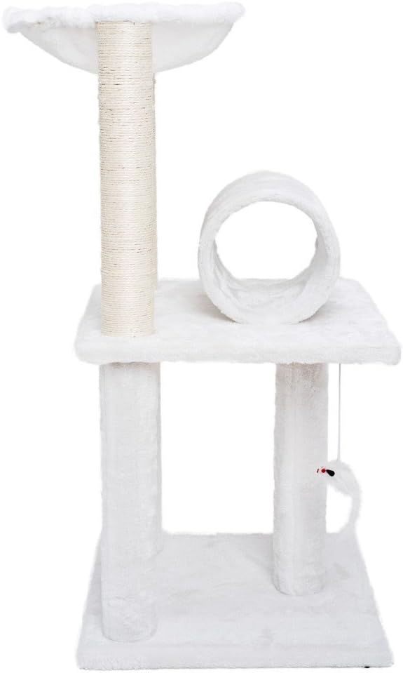 Xstiger 33'' Hammock Cat tree Furniture (White)