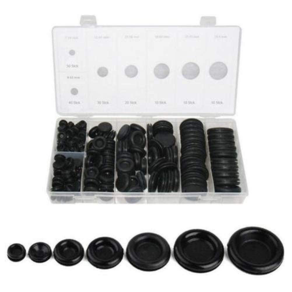 170PCS Rubber Grommet Firewall Hole Plug Set Electrical Wire Gasket Wonderful