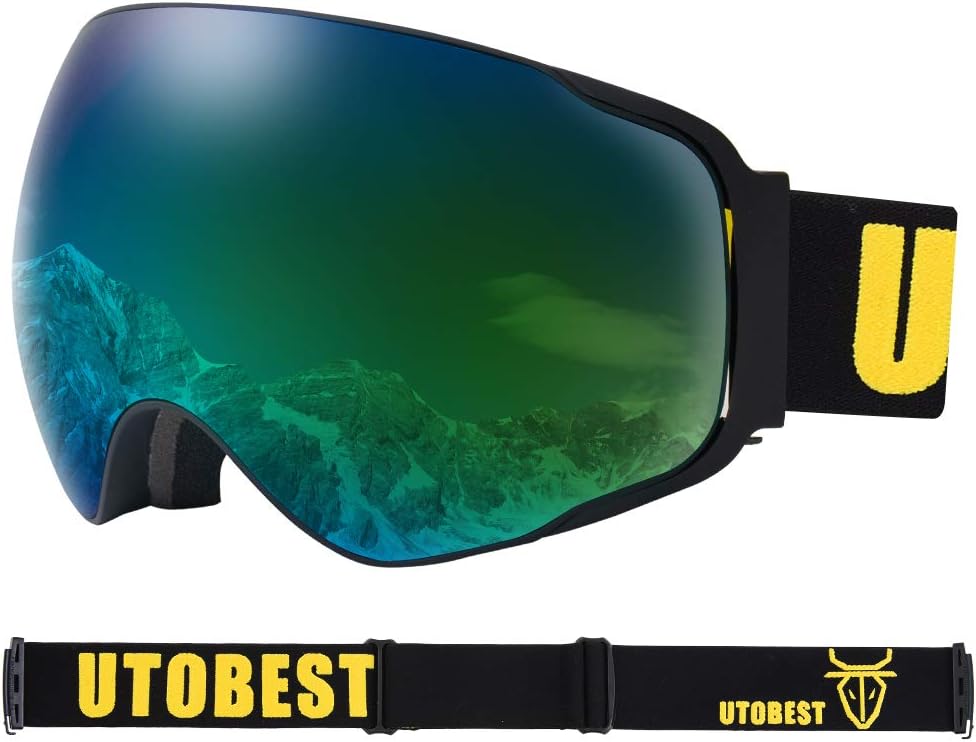 UTOBEST Cozy Windproof OTG Snowboard Goggle Unisex Snow Shield Ski Goggle