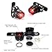 Fineed USB Rechargeable Bike Light Set Super Bright Bicycle Headlight Bike Horn 120 db and Tail Light,Waterproof LED Bike Front Light,Easy to Install for Cycling Safety Flashlight