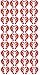 Ocosy 36Pairs Removable Christmas Elf Footprint Stickers Elf on The Shelf Elf on The Floor (Christmas Red)