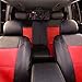 CAR PASS Skyline Premium Leather Seat Covers, Waterproof PU Car Seat Covers Full Set, Front and Rear Seat Covers Universal FIT for Cars,SUV,Vehicles,Sedans,Trucks, Airbag Compatible (Black and Red)