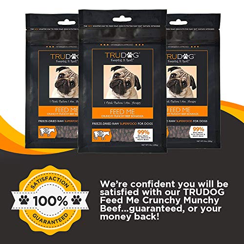 TruDog FreezeDried Dog Food, Beef 99 Meat, 1 Natural Omega Oil