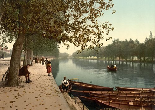 PS32 Vintage 1890's Photochrom Photo The Promenade Bedford Re-Print - A3 (432 x 305mm) 16.5" x 11.7"