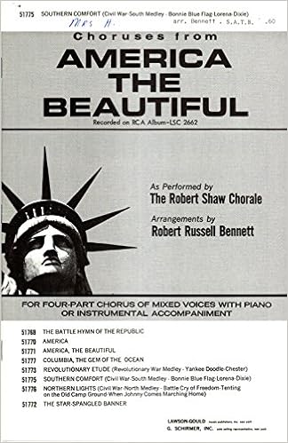 Southern Comfort Satb For Four Part Chorus Of Mixed Voices With