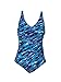 Speedo Women's Ultraback Racerback Athletic Training One Piece Swimsuit, 8 - Blue