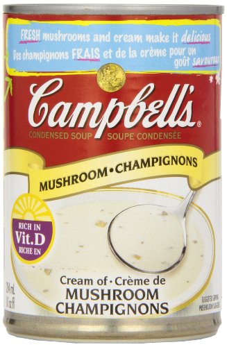 Campbell's Cream of Mushroom Soup, 284 ml/9.6 Fluid Ounces {Imported from Canada} Pack of 12