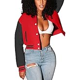 ThusFar Women Denim Distressed Jacket Puff Sleeve Ripped Pockets Vintage Washed Classic Button Up Cropped Destroyed Jean Coat