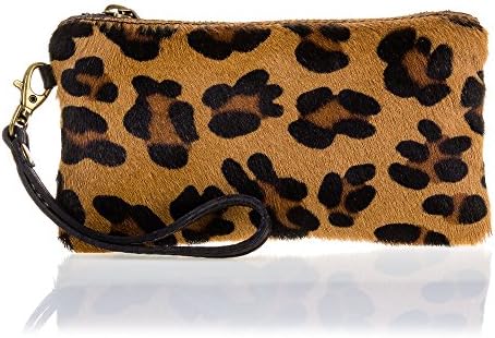 animal print leather purse