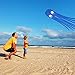 Skyborn Blue Alien Jellyfish Kites With Flying Winder And 200 Feet Of Line - Huge (8.5 feet x 2 feet) Excellent Flyer - Beautiful Design And Colors - Top Quality Materials And Construction