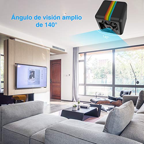 Mini-Cmara-Espa-Oculta-Mini-Cmara-de-Vigilancia-con-Tarjeta-SD-de-8GB-1080P-HD-Grabadora-de-Video-Porttil-Camaras-de-Seguridad-con-Deteccin-de-Movimiento-IR-Visin-Nocturna-Non-WiFi