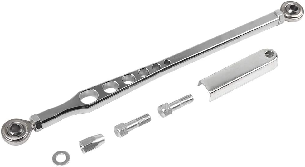 Motoforti Silver Tone Motorbike Motorcycle Shift Linkage Lever Gear Shifter, 36 x 12 x 3.5 cm