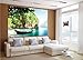 GREAT ART® Wallpaper - Fisherman Boat in the Tropical Bay - Wall Decor Holiday Travel Beach Paradise Paradise Bay Nature Island Sea Travel (210 x 140 cm)
