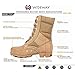 WIDEWAY Men's, Women's Tactical Army Boots 8 Inches Lightweight Combat Boots Jungle Boots Military Work Boots Desert Boots