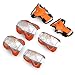 Skateboarding Protective Gear, KUKOME Kids Rollerblades Elbow Knee Pads with Wrist Guards for Inline & Roller Skating