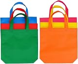 Pengxiaomei 24 Pcs Non-Woven Party Bags with Handles Blank Tote Kids Gifts view 5