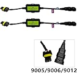 AnyCar Led Headlight Decoder 9005 9006 9012 Canbus Resistor Anti-Flicker Harness Headlight Bulb Decoder
