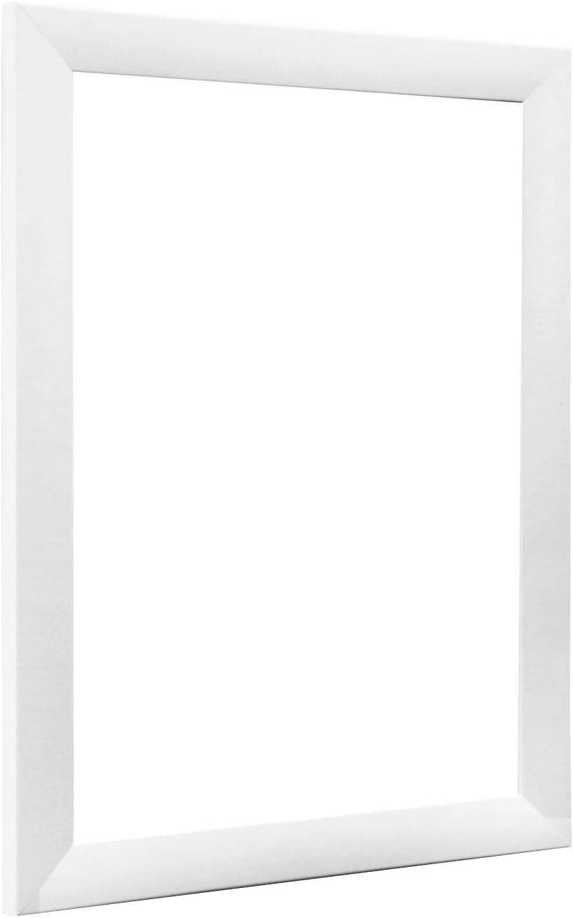 NiRa35 Handmade Photo Frame for 100 cm x 100 cm (39.4 x 39.4 inch) Picture_ Colour - White Matt_ Made of MDF Wood and Acrylic Glass