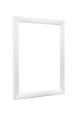 NiRa35-Top Bilderrahmen 37.5x98 cm in Weiß matt mit Antireflex-Acrylglas