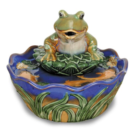 Nature's Garden Koi Tabletop Garden Fountain