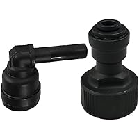 Fitting for Direct Water Line Hookup with Elbow for Keurig Commercial Brewers (B150, B155, K150, K155)