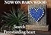 Sweet and small rustic dark blue string art wooden heart block Father's Day, Baby Boys, Weddings, Anniversaries, Birthdays, Valentines'Day, Christmas and just because.