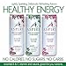 Aspire Healthy Energy Drinks, Sugar Free, Sparkling Energy Drink, with 80mg Natural Caffeine Beverage, Essential Vitamins, Keto Drink, Vegan, Kosher, Gluten-Free, 12oz can 12-pack Variety Cranberry, Raspberry, and Apple