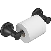 BESy Wall Mounted Toilet Paper Roll Holder Rustproof Toilet Tissue Holder Bathroom Flexible Pivoting Handle Tissue Roll Holde