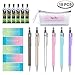 AIYUE Mechanical Pencil Set, 6 PCS 0.7 mm Mechanical Pencils, 6 Tubes HB Lead Refills, 5 Pack Erasers and 1 Pack Lucky Pencil Bags For School and Office