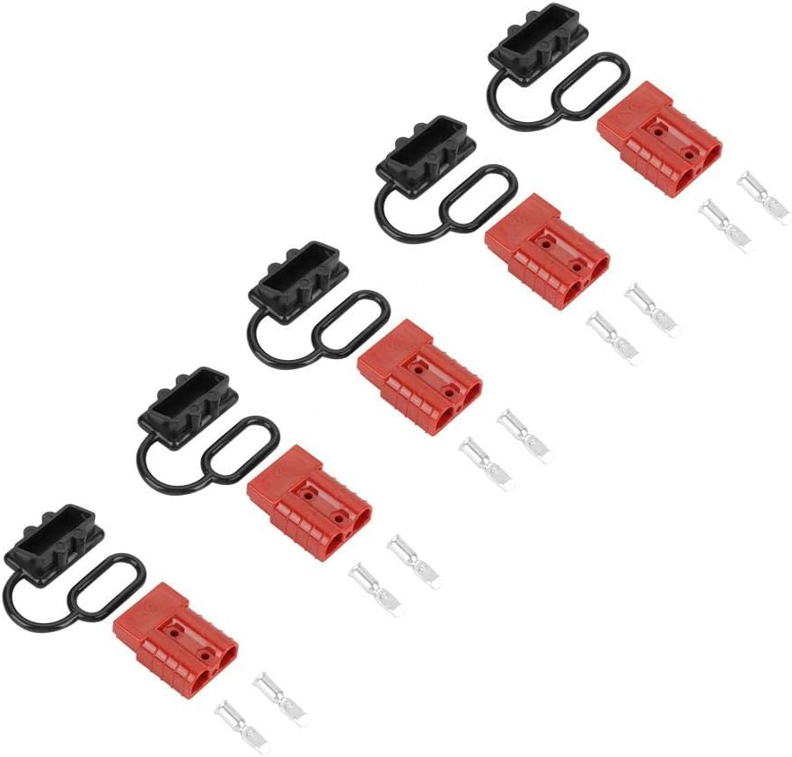 10 Connecteurs Anderson 50A, 600V – Connexion Rapide Batterie, Haute Puissance, Pour Voiture, Moto, Bateau