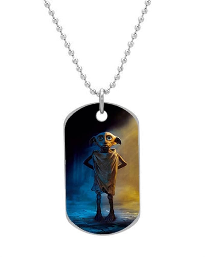 Harry Potter Dobby Custom Personalized Pet Dog ID Tag Necklace Pendant