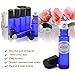 6, 10ml Cobalt Blue Glass Roller Bottles With Stainless Steel Roller Ball for Essential Oil by Mavogel - Include 3 Extra Roller ball, 12 Pieces Labels, Essential Oils Opener, Dropper
